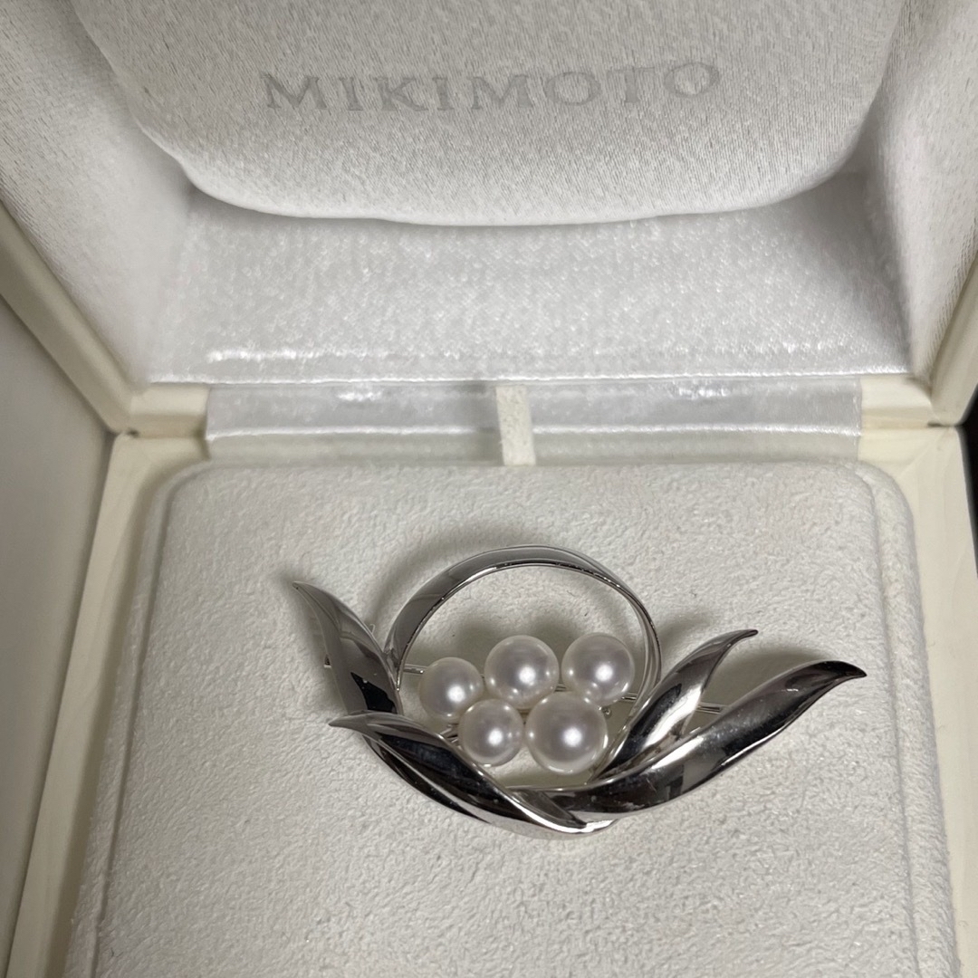 MIKIMOTO - 【ご専用 超美品】ミキモトパールブローチシルバーの通販