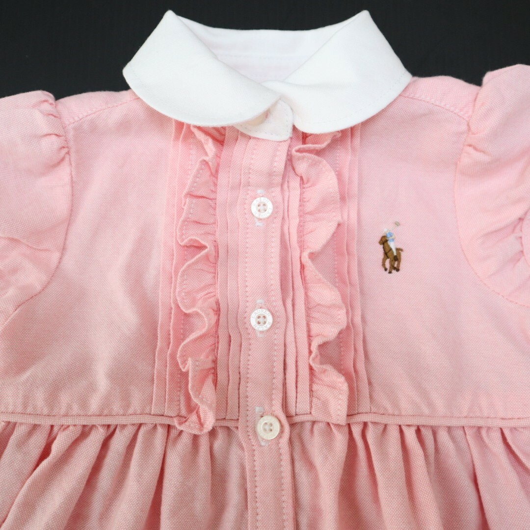 Ralph Lauren - ラルフローレン ベビー ワンピース ピンク フリル【6M