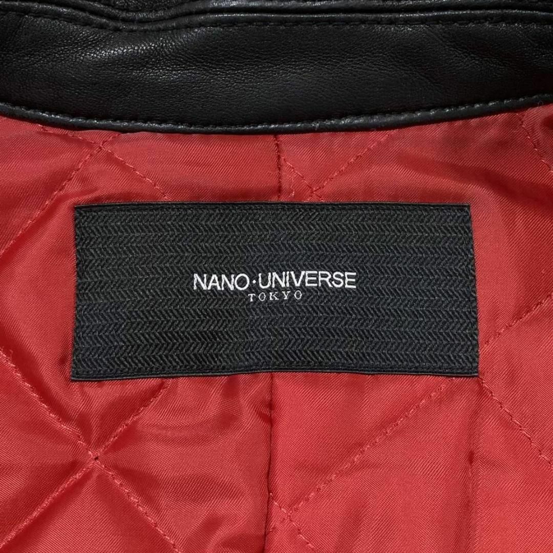 nano・universe - 極美品 M ナノユニバース ラムレザー ライダース