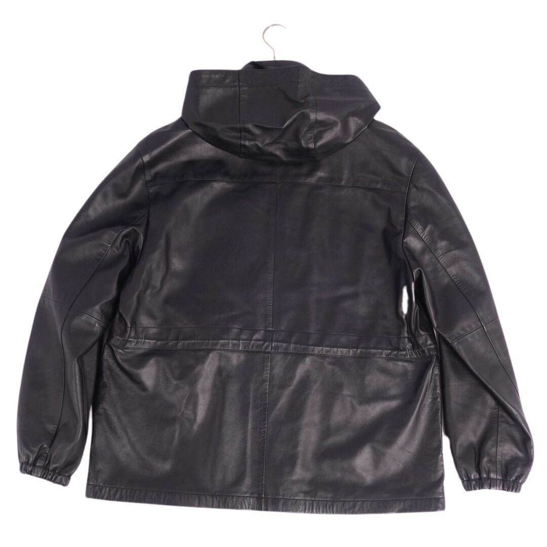 LOEWE - 美品 ロエベ LOEWE コート レザーコート フーディー ジップ