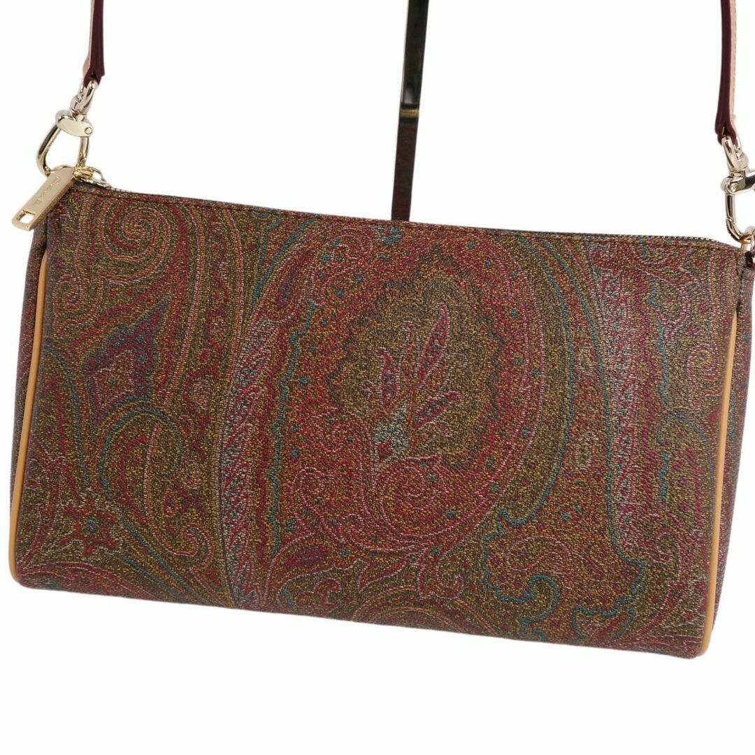 ETRO - 極美品 エトロ ETRO バッグ ショルダーバッグ ペイズリー柄 PVC