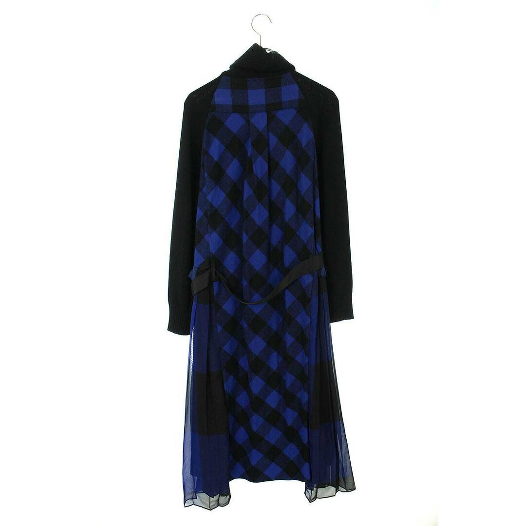 sacai - サカイ 18AW 18-03966 ハイネックニットドッキングチェック