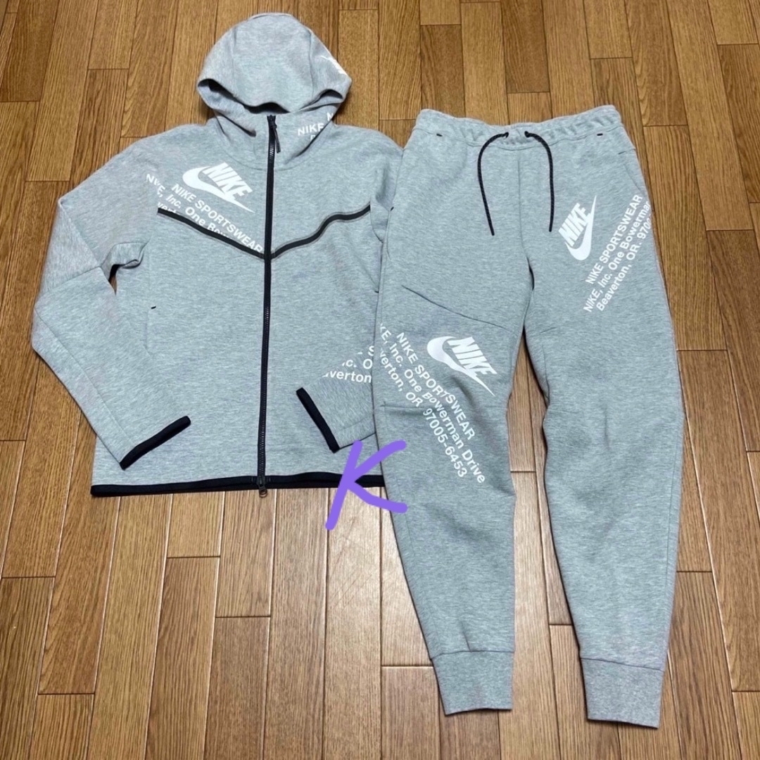 NIKE - ナイキ Sサイズ メンズ テックフリース セットアップ グレーの
