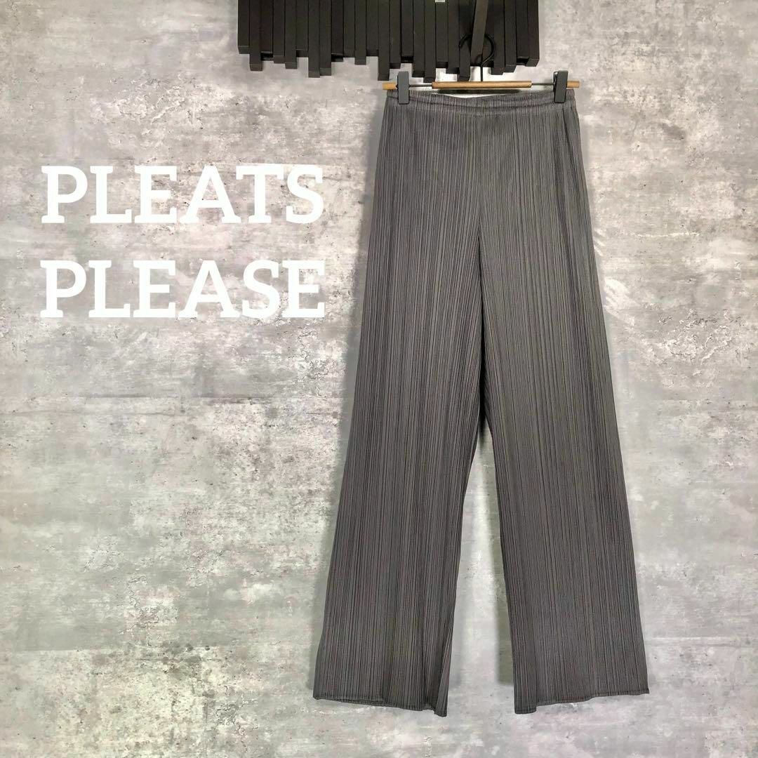 PLEATS PLEASE プリーツプリーズ 柄パンツ サイズ1 プリーツ