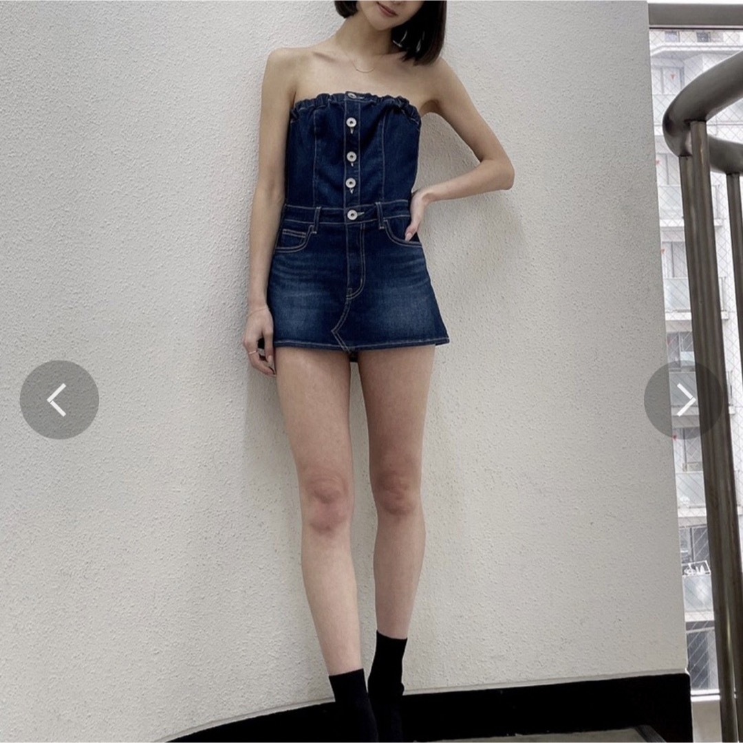 GYDA - BACKリボンデニムミニワンピースの通販 by Reina！｜ジェイダ