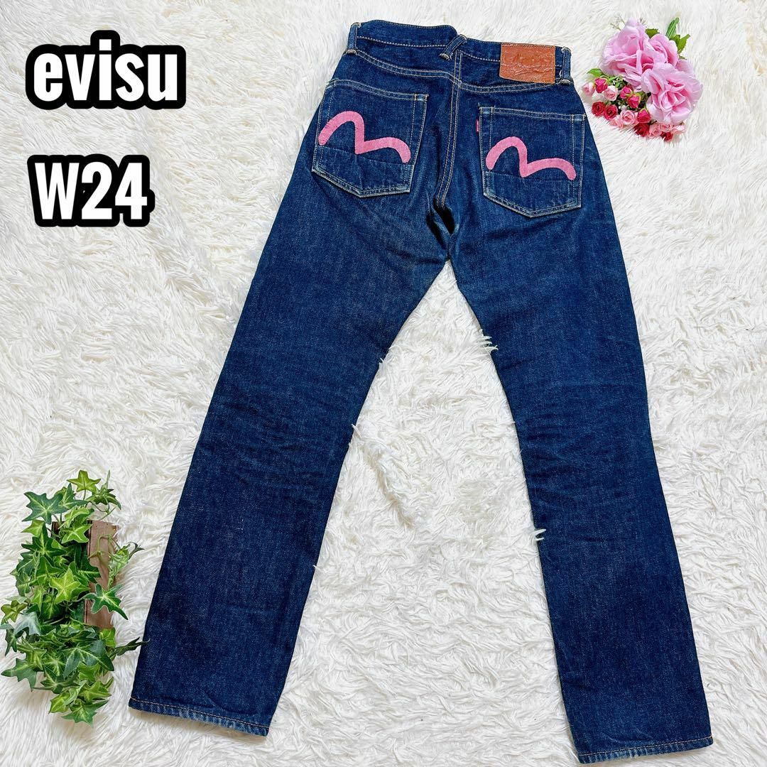 evisu ピンクかもめ NO.2 lot.8000 トラ耳 W24の通販 by COCO.｜ラクマ