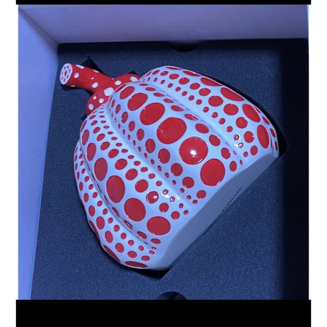 草間彌生 オブジェ 置物 かぼちゃ パンプキン ドット 赤、黄色セット