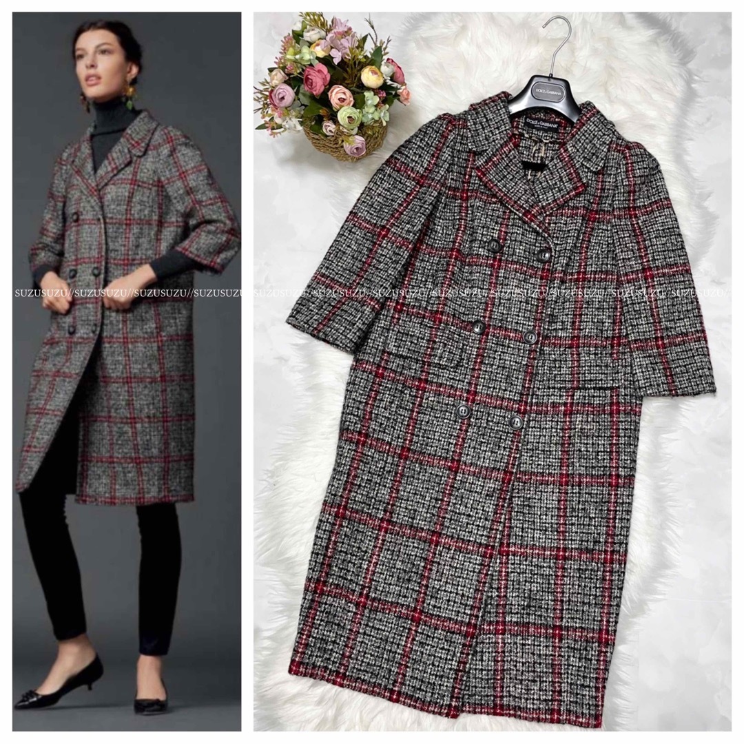 DOLCE&GABBANA - 本物 ドルチェ＆ガッバーナ 格子柄 ツイード