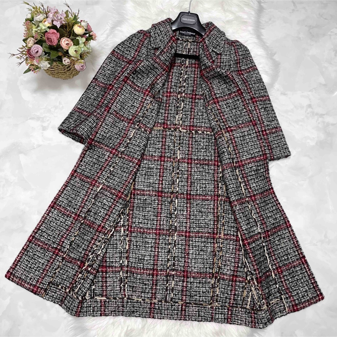 DOLCE&GABBANA - 本物 ドルチェ＆ガッバーナ 格子柄 ツイード