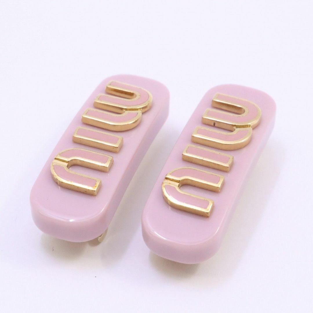 MIU MIU - miu miu ミュウミュウ ヘアクリップ バレッタ 2個セット