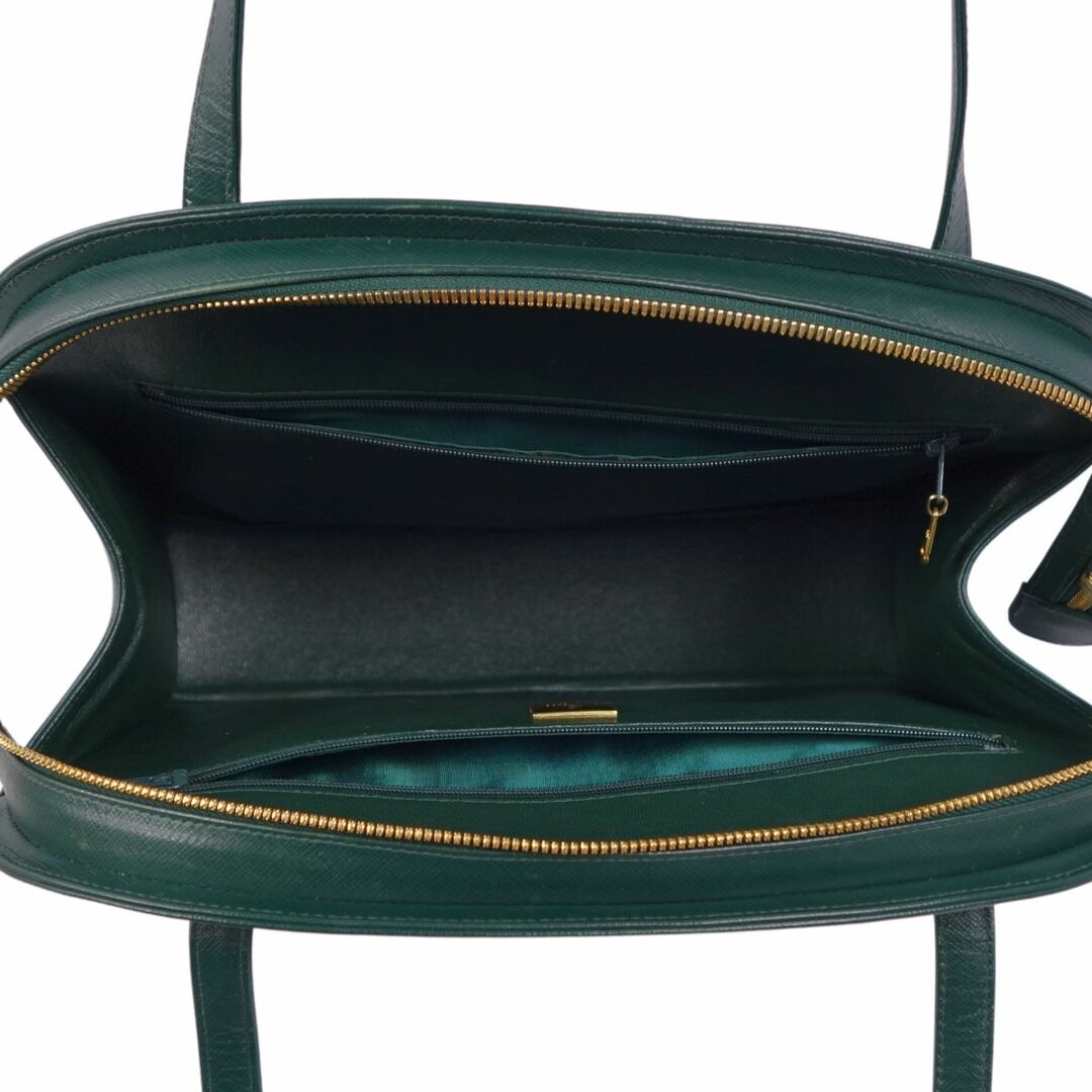 COMTESSE コンテス ハンドバッグ グリーン レザー ドイツ製