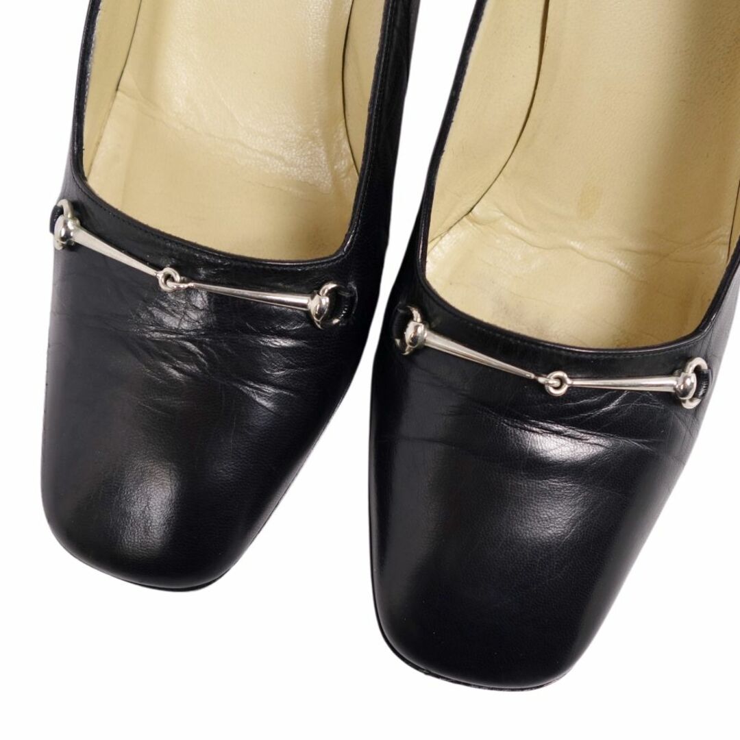 GUCCI - グッチ GUCCI パンプス ホースビット カーフレザー ヒール
