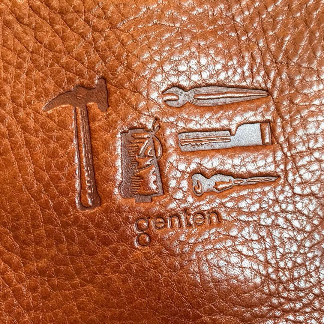 genten - 【2点セット♪】ゲンテン レザートートバッグ ブラウン 工具