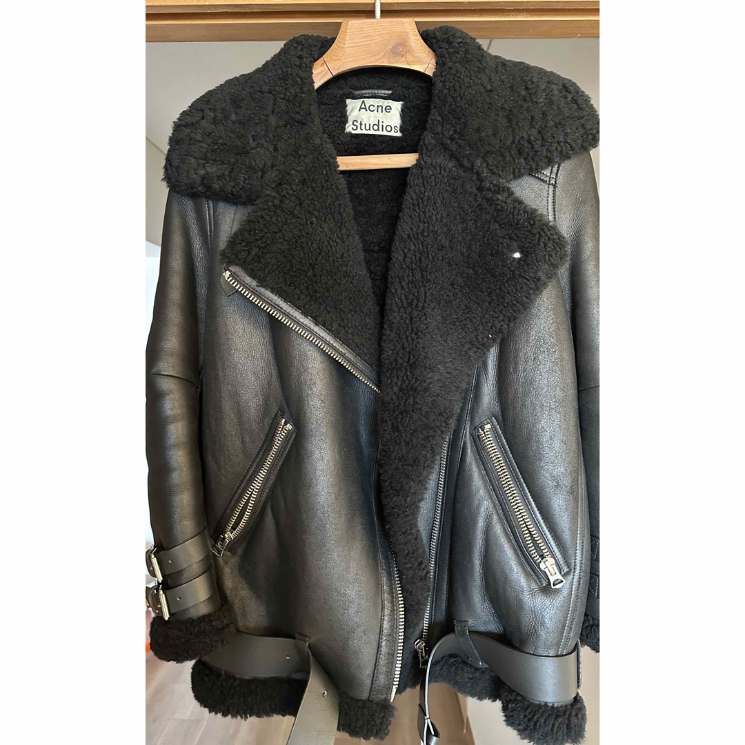 Acne Studios - Acne Studios レザーシアリングジャケットの通販 by