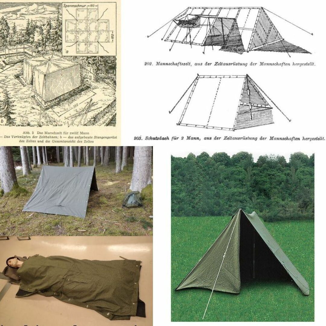 ☆ 訳あり 東ドイツ軍 ポンチョテント ターポリン 軍幕 タープ 1枚の