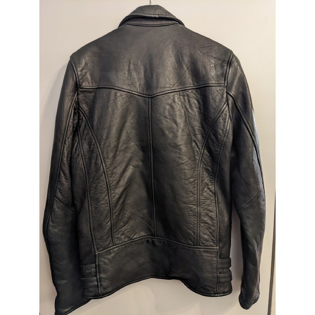 nano・universe - nano universe 羊革 ダブルライダースジャケット Sの