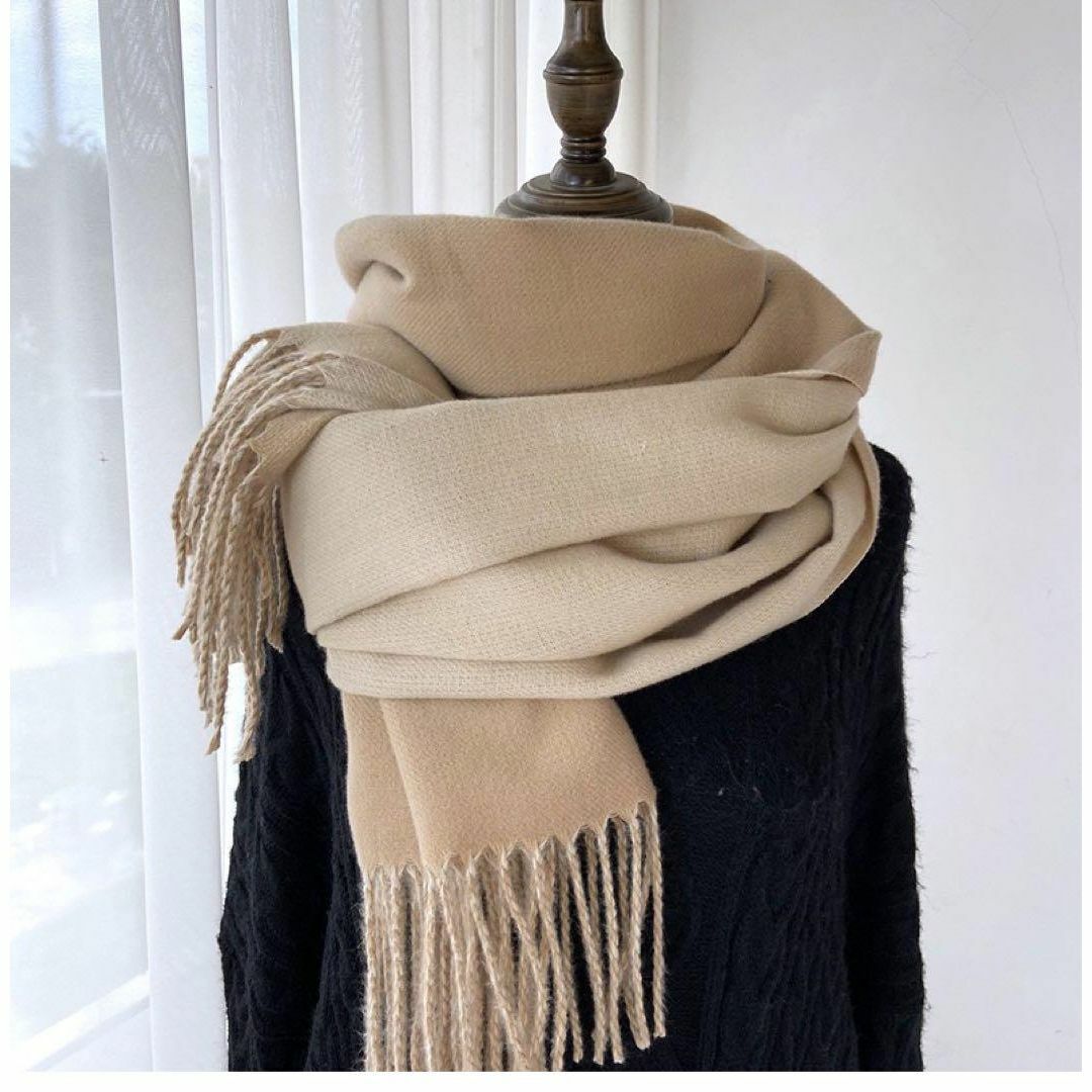 大判ストール バイカラー マフラー ショール 膝掛け レディース