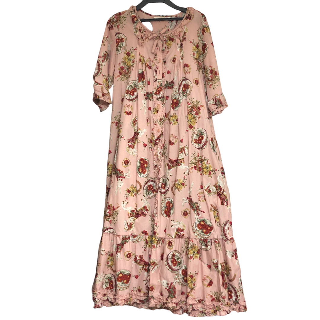 PINK HOUSE - ピンクハウス カルーセル柄ミディ丈ワンピース ピンクの