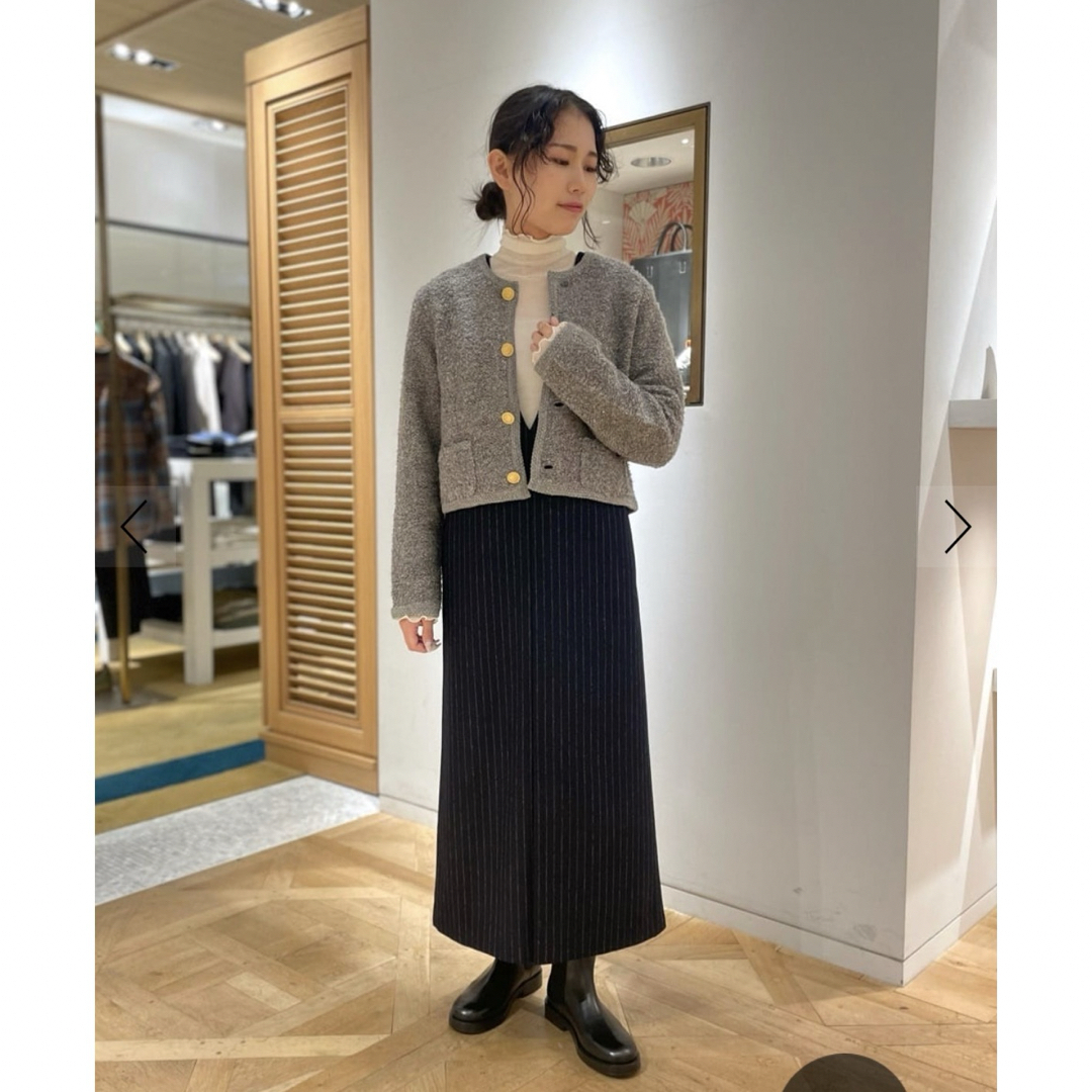 TOMORROWLAND - ムートン クルーネックカーディガンの通販 by RiKO's