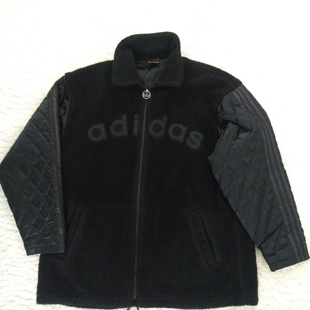 adidas - 良品 アディダス 80年代 ボアフリース キルティング 大きめ