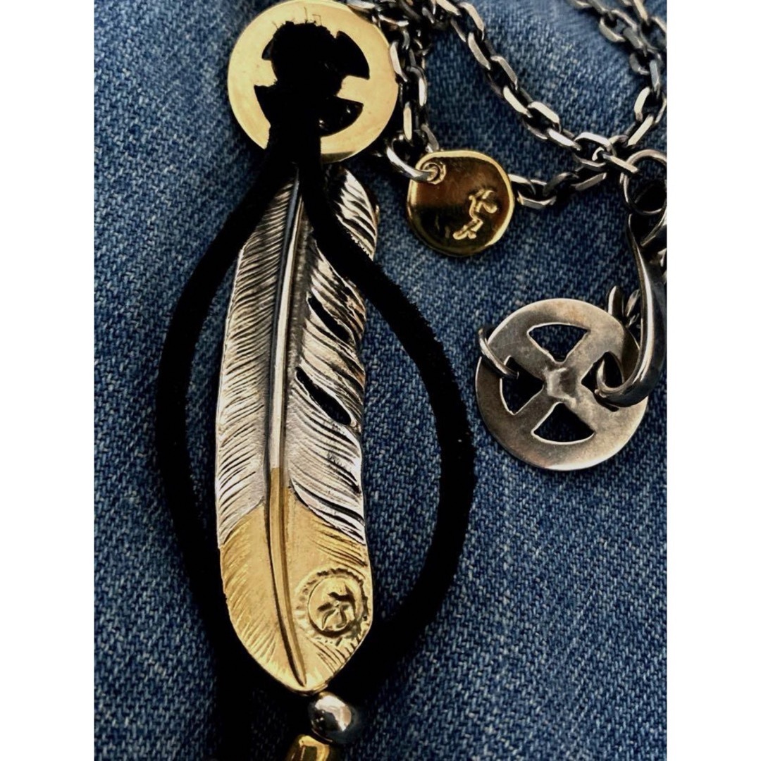 goro's - ゴローズ 上金先金特大フェザー 金ホイール 金太陽メタル 鹿