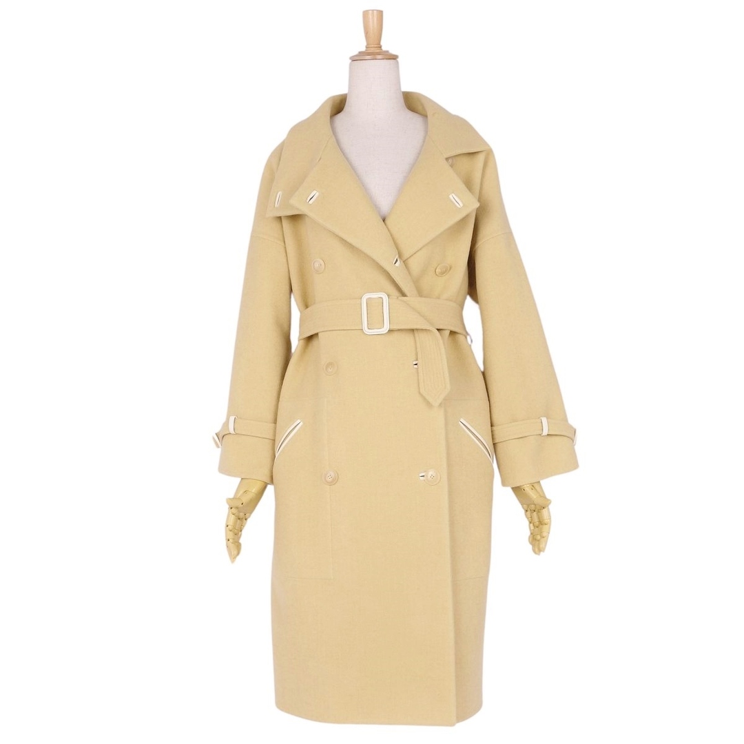 HERMES - 美品 エルメス HERMES コート トレンチコート ベルト付き