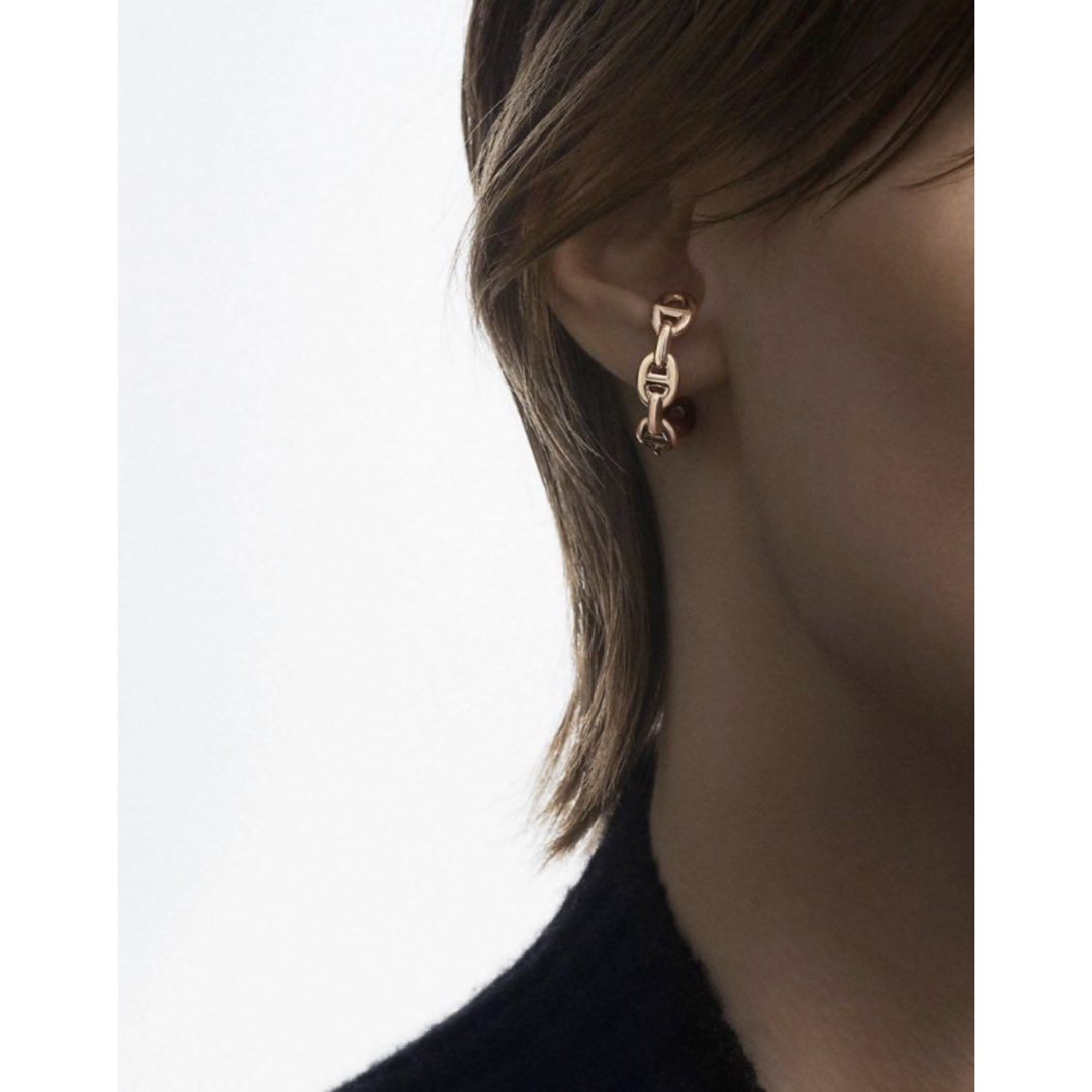 HERMES - HERMES エルメス シェーヌダンクルアンシェネ ピアス K18PG