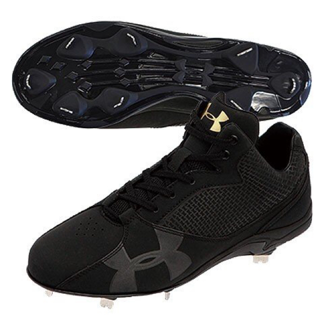 UNDER ARMOUR - 半額 アンダーアーマー スパイク 26cm ブラック ミドル