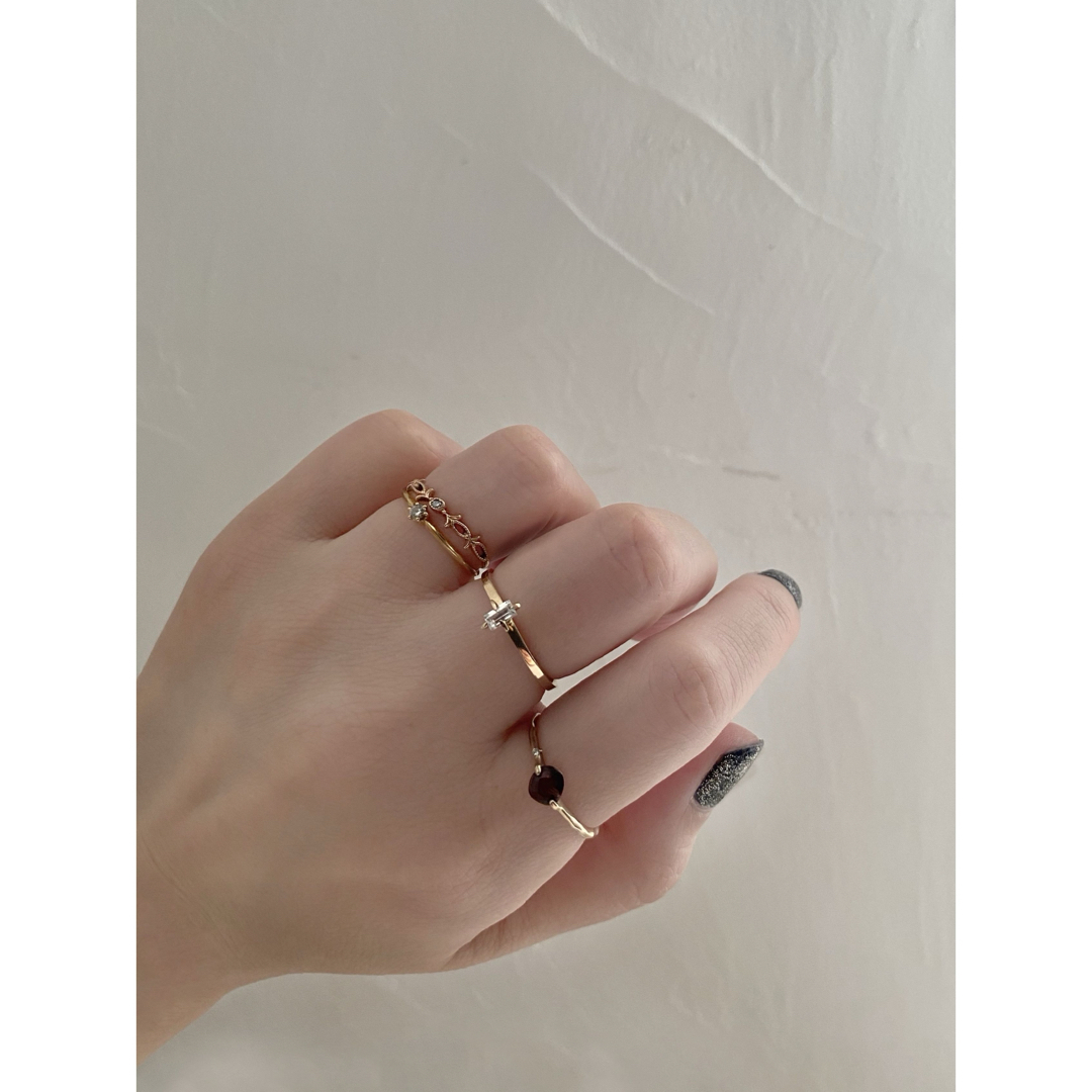 agete - agete K10 ホワイトトパーズ リングの通販 by N's shop