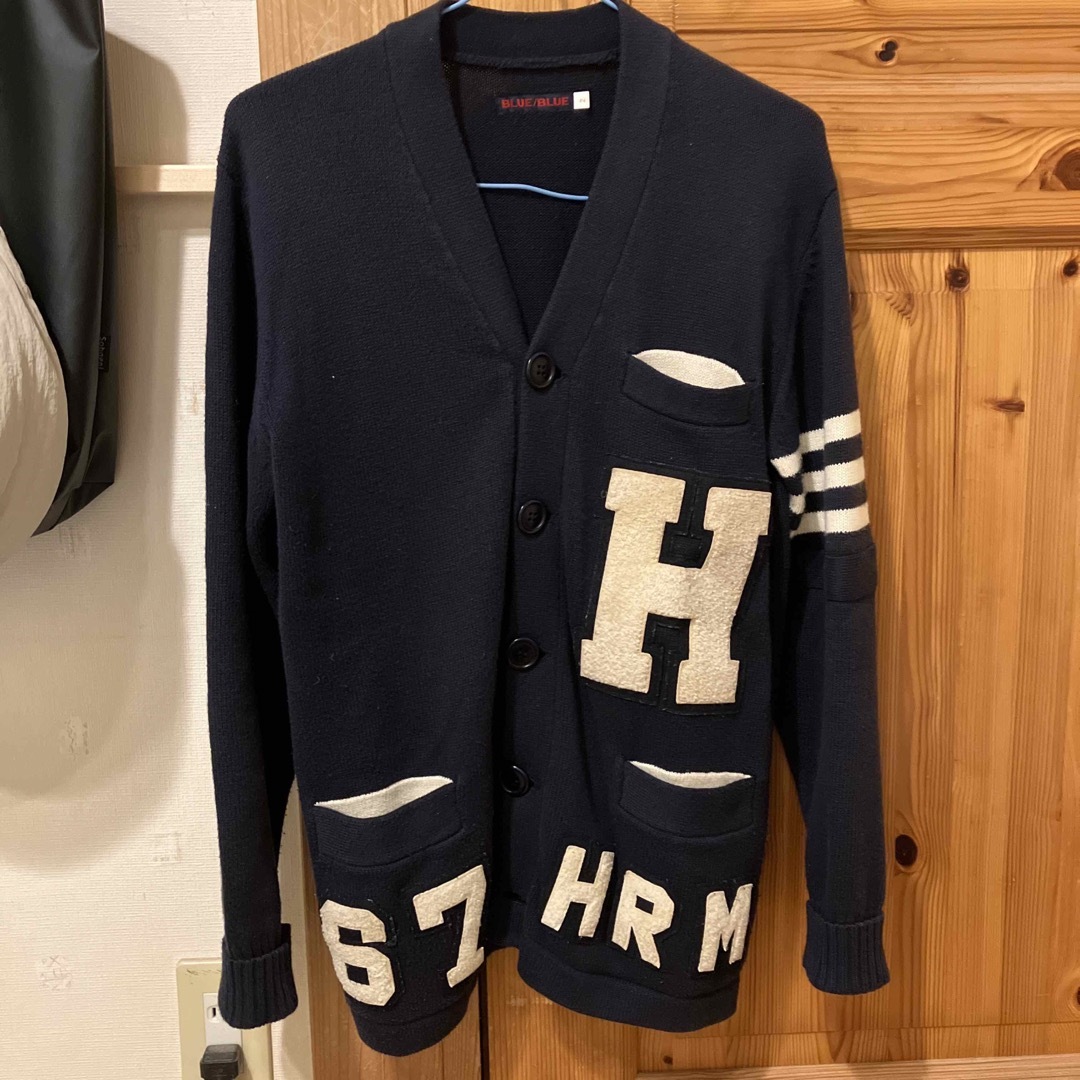 BLUE BLUE - Blue Blue カーディガン Mの通販 by たき's shop｜ブルー