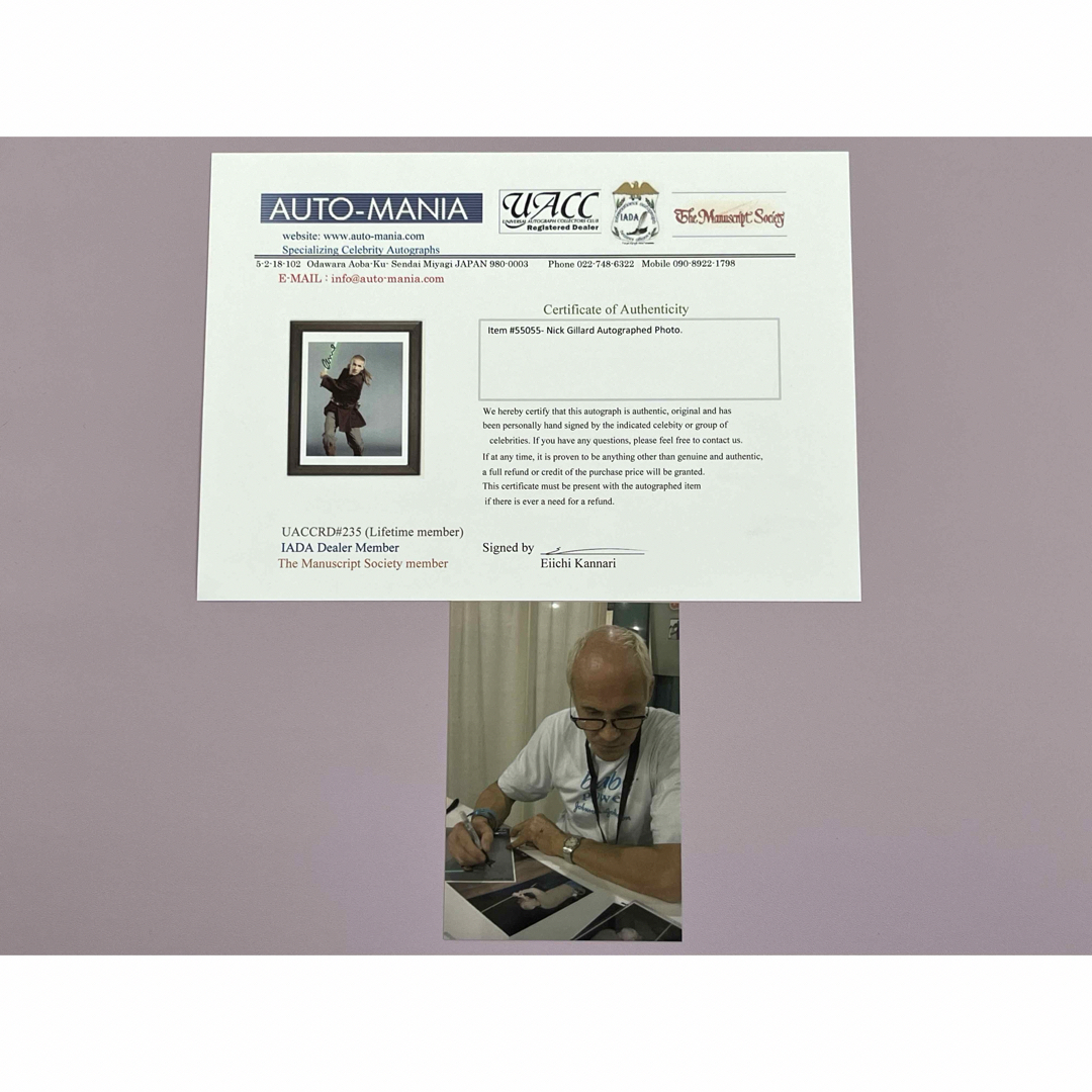 スターウォーズ 直筆サイン シン・ドローリング ニック・ギラード氏の
