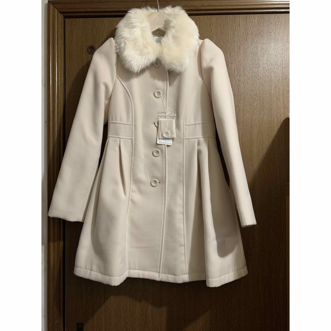 dazzlin - ダズリン 白コート 新品 コートワンピース ファーコート 膝