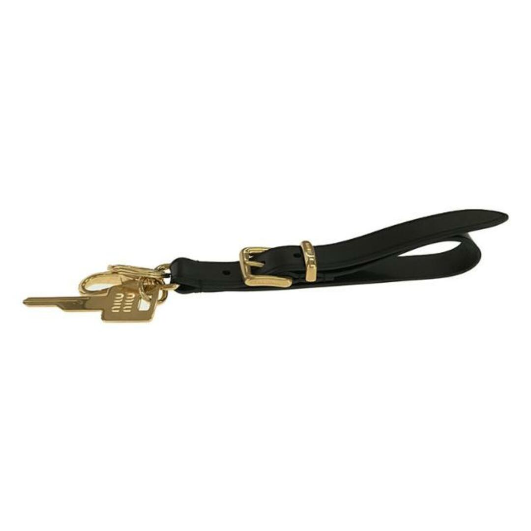 MIU MIU - 【美品】 miu miu / ミュウミュウ | Black Leather Keyring