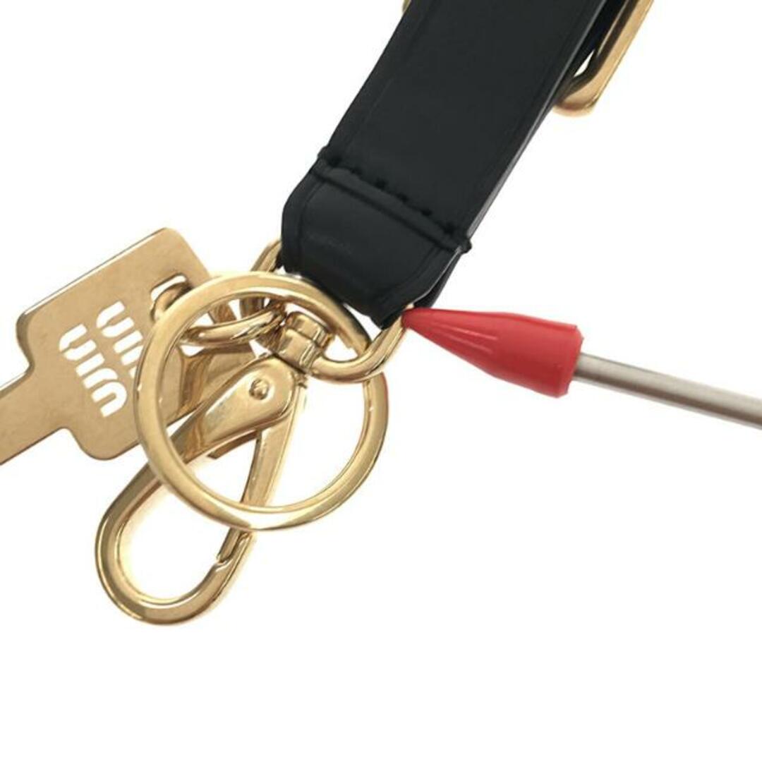 MIU MIU - 【美品】 miu miu / ミュウミュウ | Black Leather Keyring