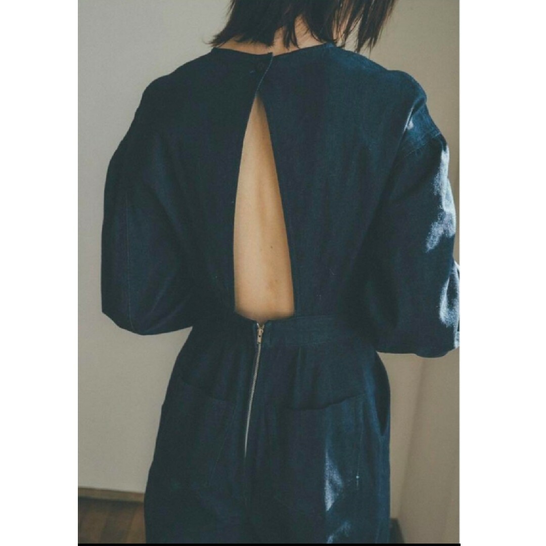 CLANE - クラネ バックオープン デニム ジャンプスーツの通販 by かず