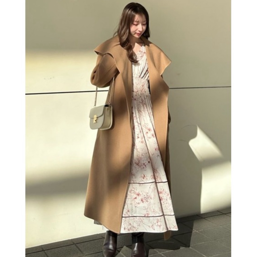 FRAY I.D - 【新品未使用】FRAY I.D ビッグカラーリバーロングコート