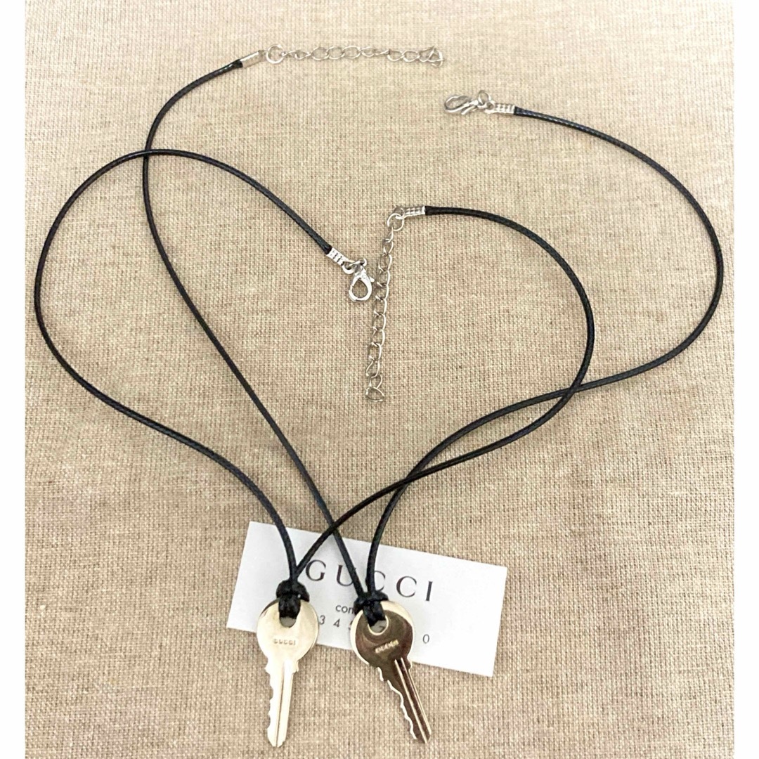 GUCCI - グッチ ペアネックレス キー型チャームトップ/鍵 ネックレス