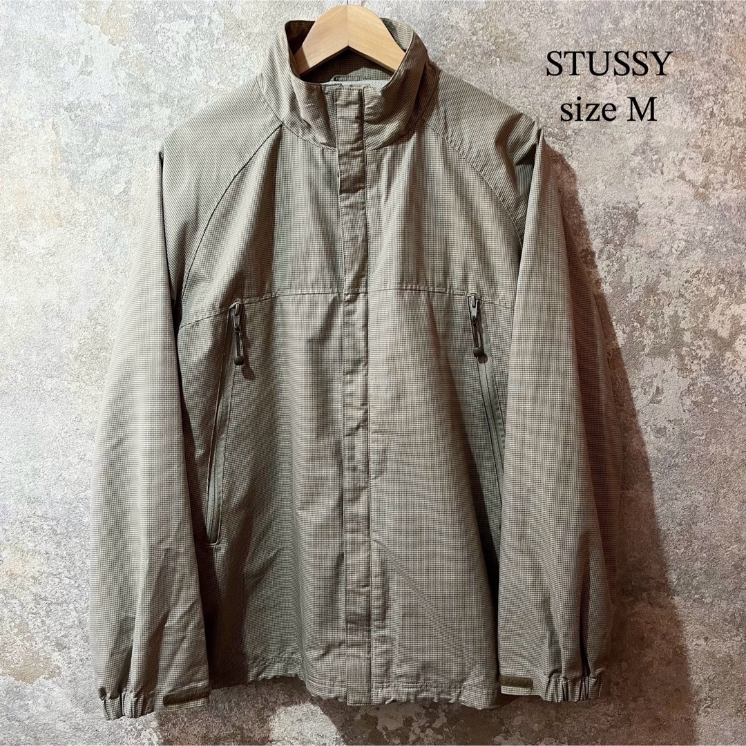STUSSY - STUSSY AUTHENTIC GEAR ステューシー ナイロンジャケットの