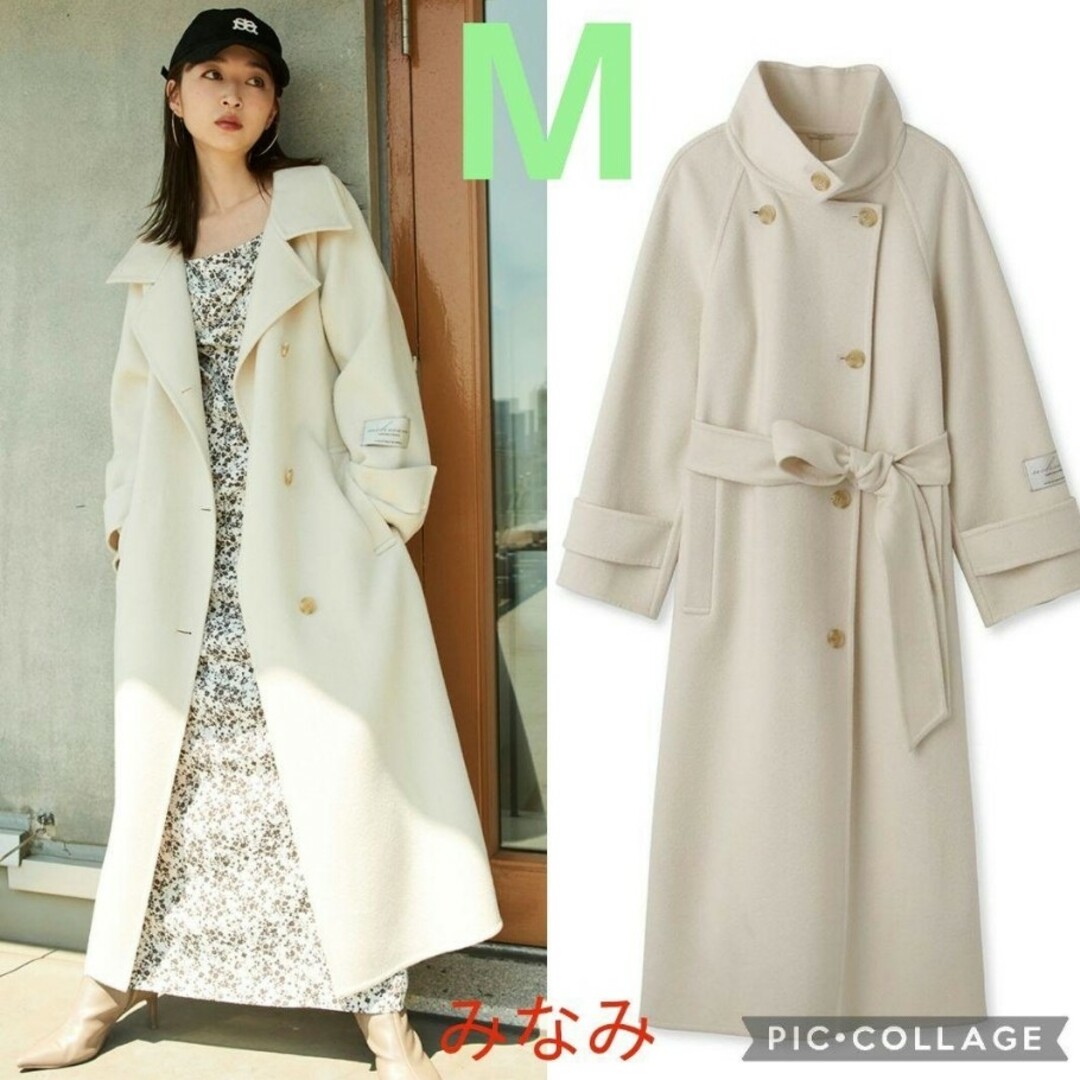 SNIDEL - 新品タグ付 ウロコカシミヤロングコート 白 M SNIDELの通販