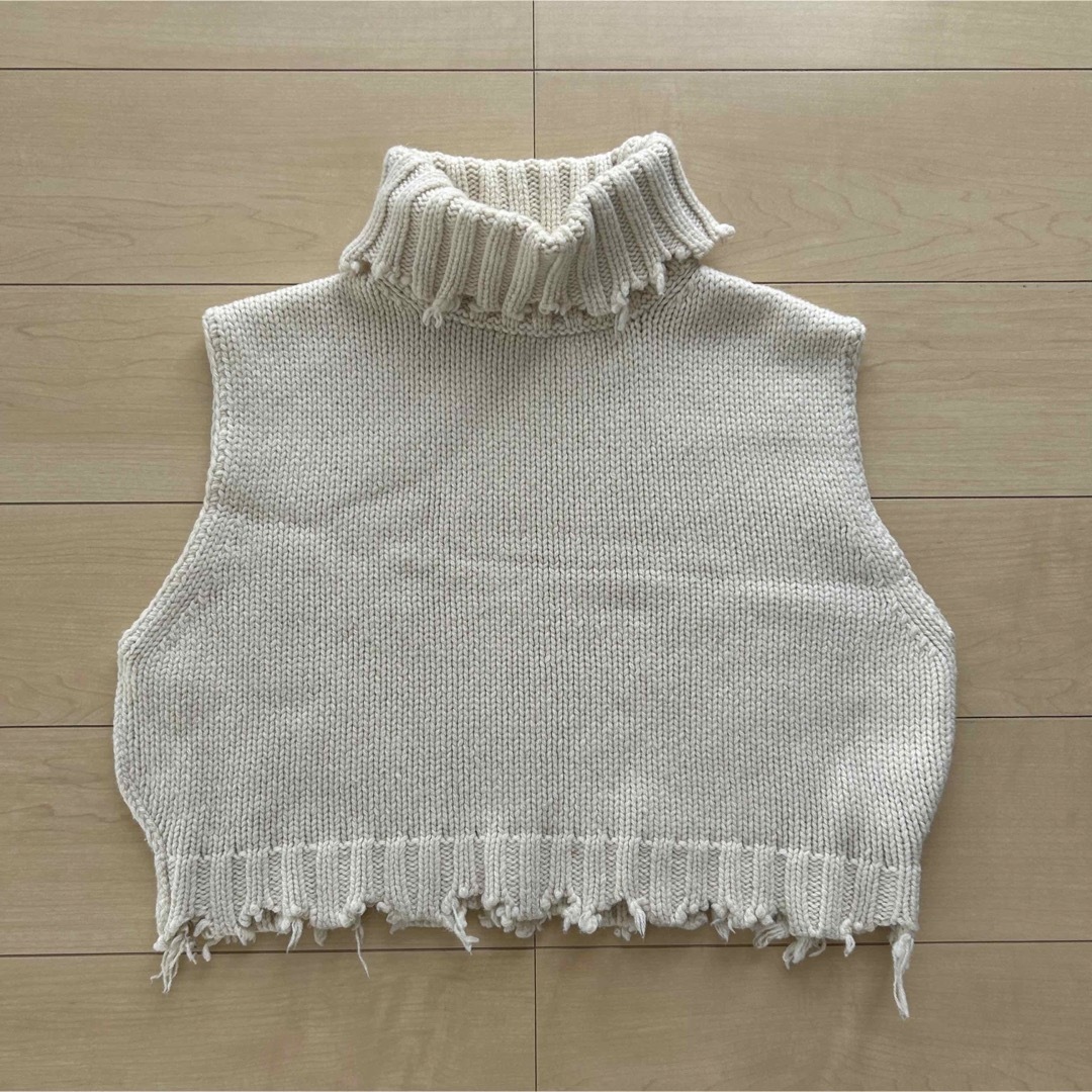 6 (ROKU) - PERVERZE 白ニット ベスト パーバーズの通販 by 7/17-7/22