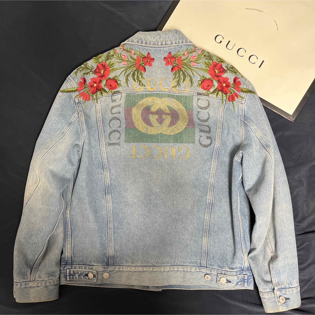 GUCCI - 正規美品 GUCCI グッチ デニムジャケット 刺繍 ブルゾン