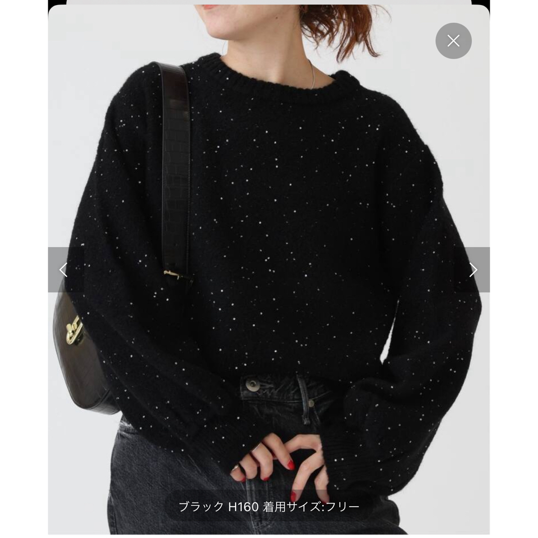 Spick & Span - Spick and Span スパンコールショート丈ニット