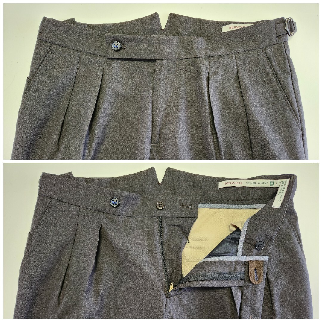 BERWICH - 【美品】ベルウィッチ カノニコ製 SCOTCH 濃茶 48 春夏の