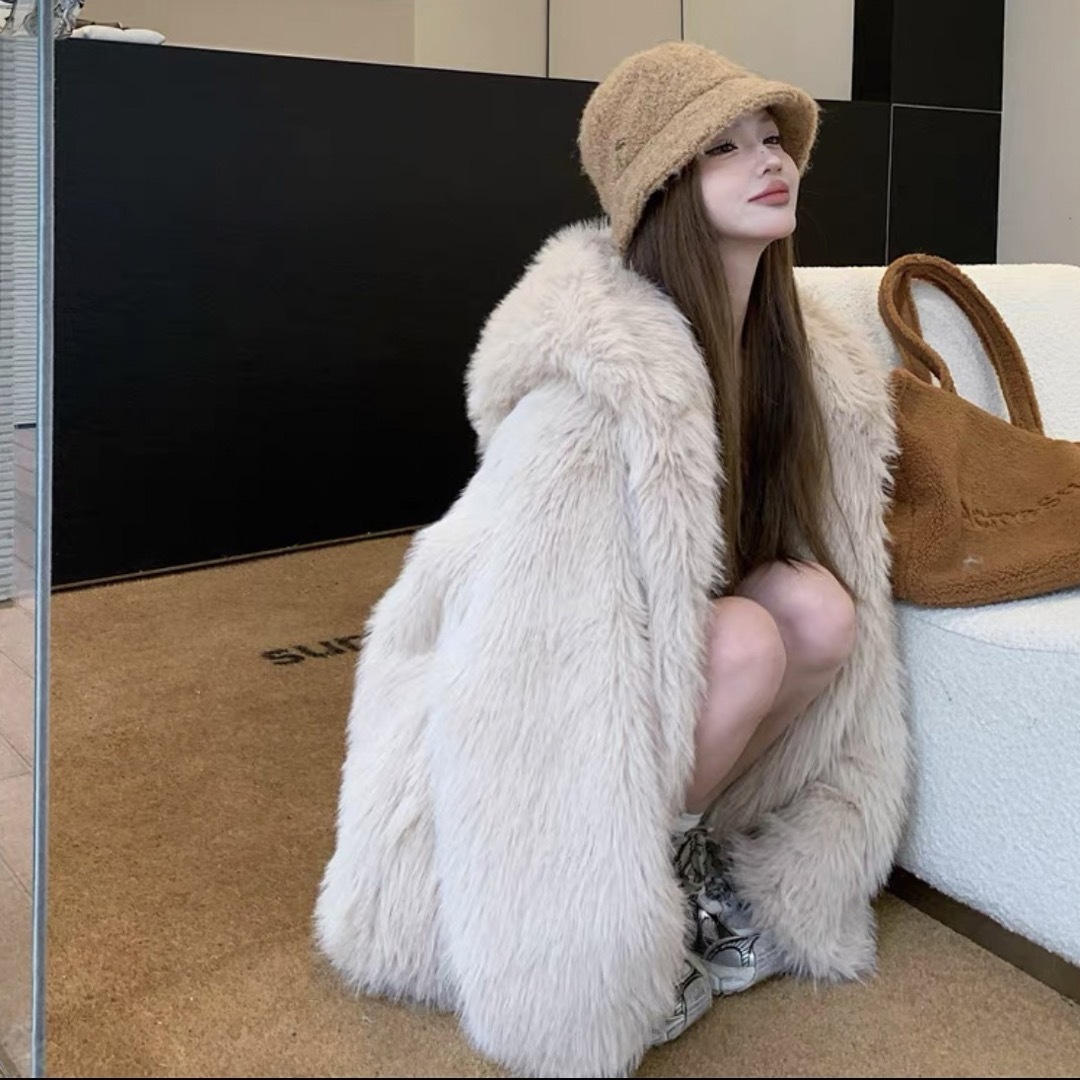 新品未使用 フード付きファーコートの通販 by cocoshop｜ラクマ