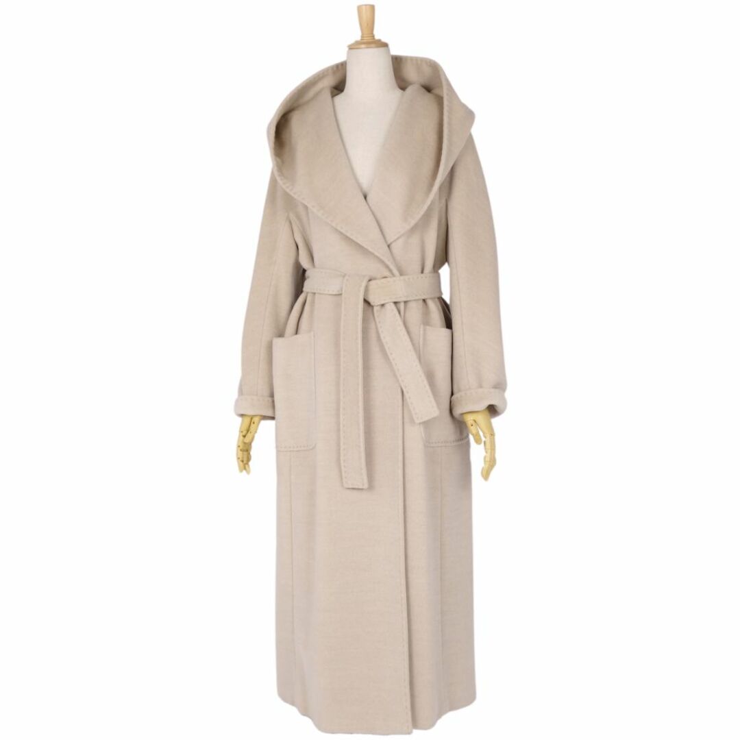 Max Mara - 極美品 マックスマーラ Max Mara コート 白タグ フード付き