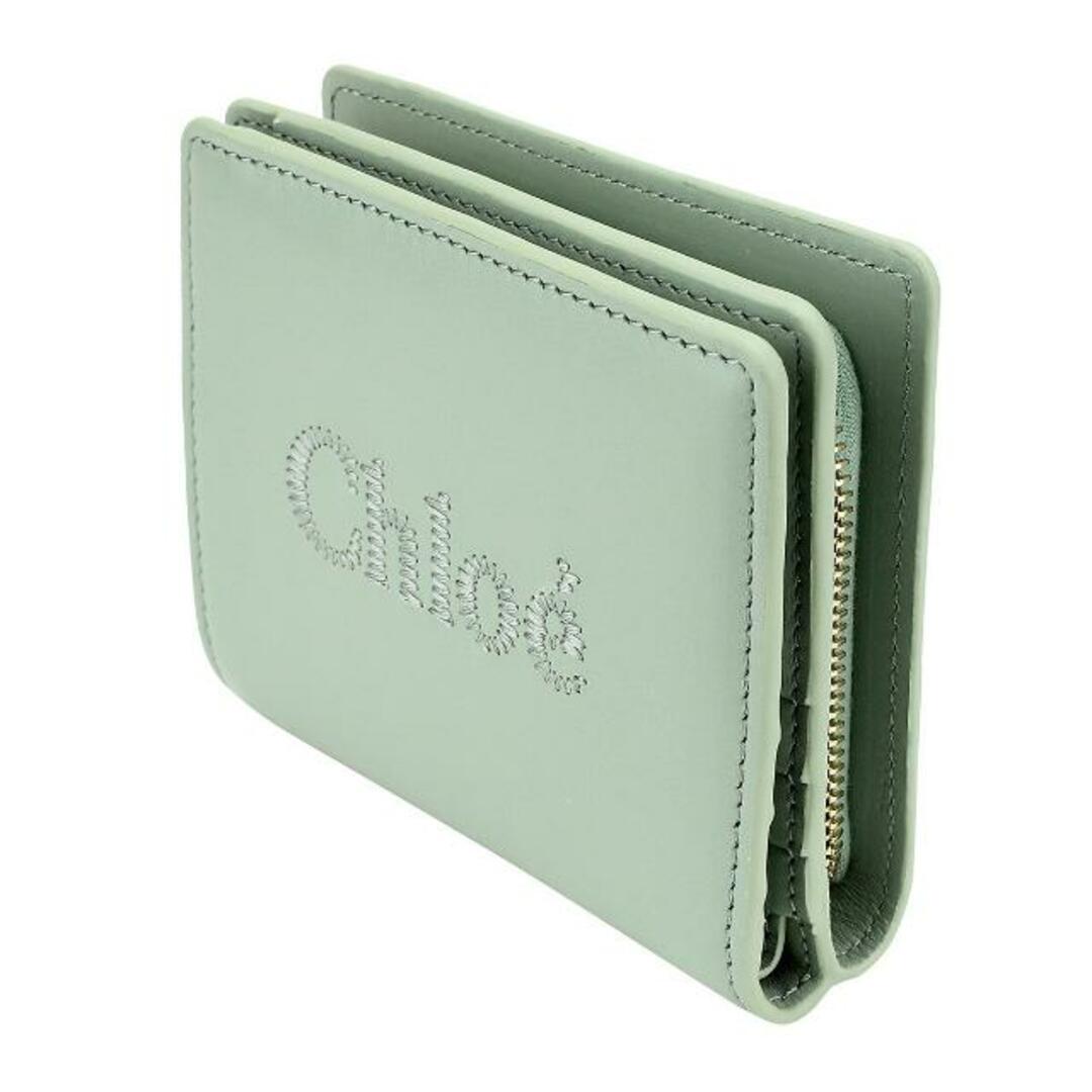 Chloe - 新品 クロエ Chloe 2つ折り財布 クロエ センス ベイグリーンの