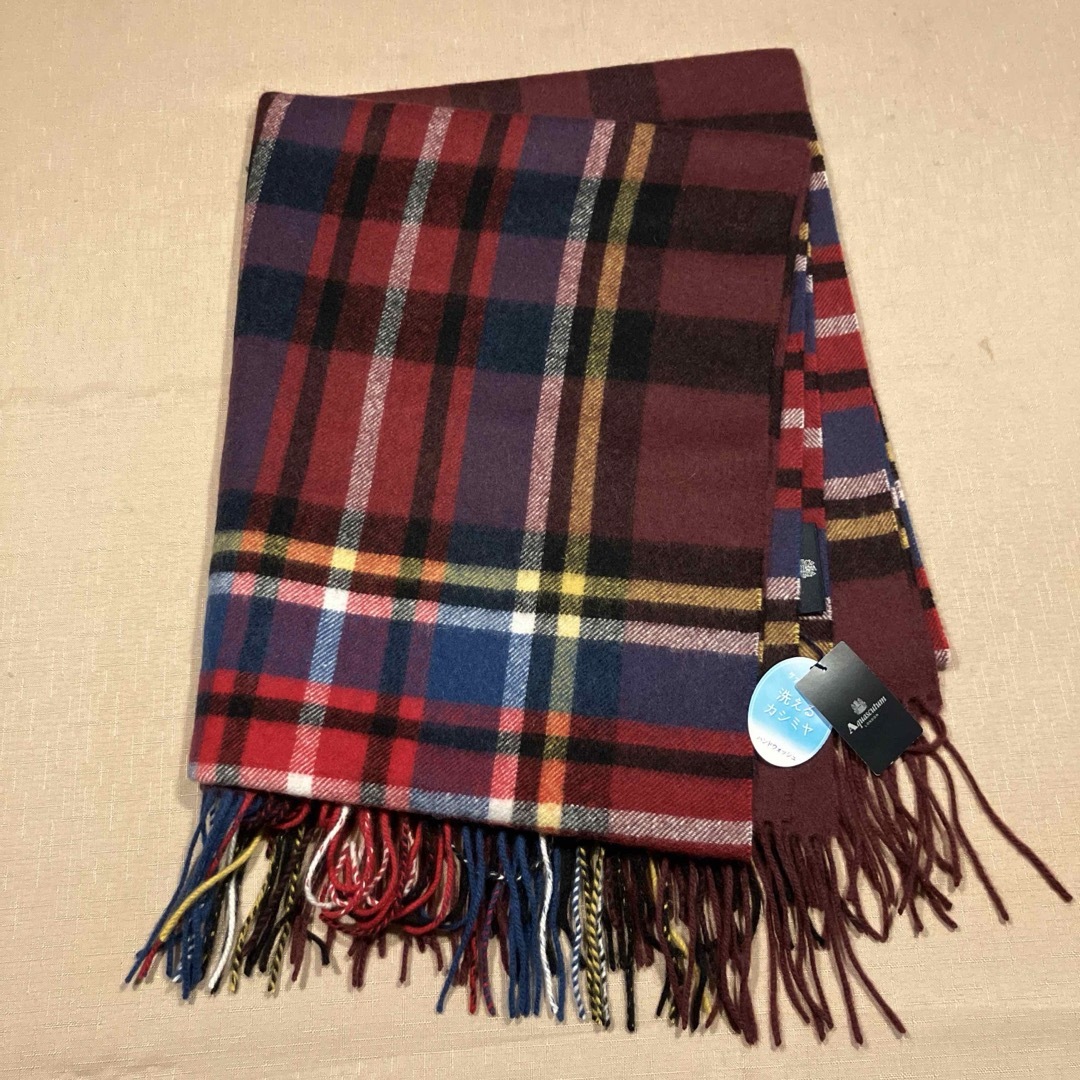 AQUA SCUTUM - アクアスキュータム 大判 洗えるカシミア ショール