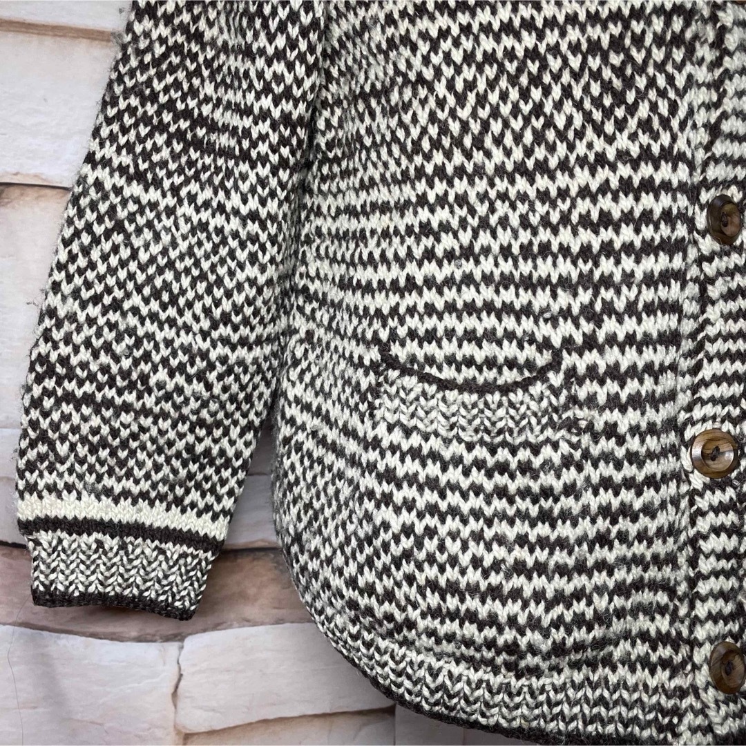 INVERALLAN - インバーアラン ウール カーディガン スノーふれいく柄