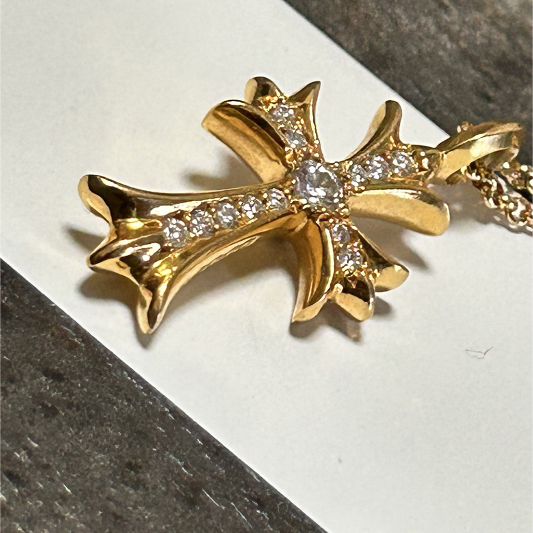 Chrome Hearts - クロムハーツ 22K タイニーファットクロス パヴェ