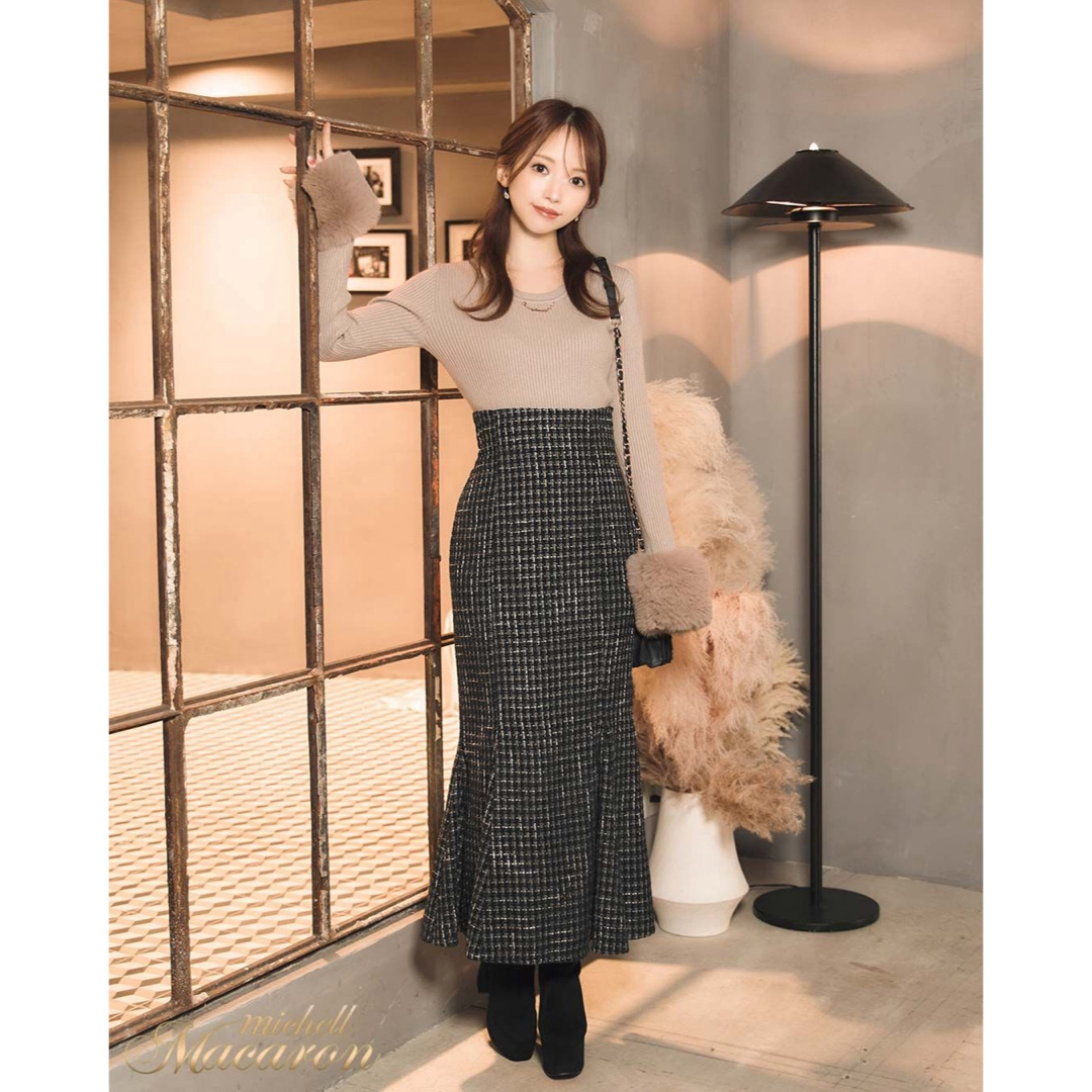 michellMacaron - ミシェルマカロン/ファー付きトップスの通販 by S